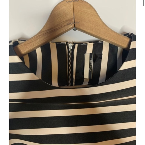 Topshop Satin Stripe Mini Dress - Picture 4 of 6